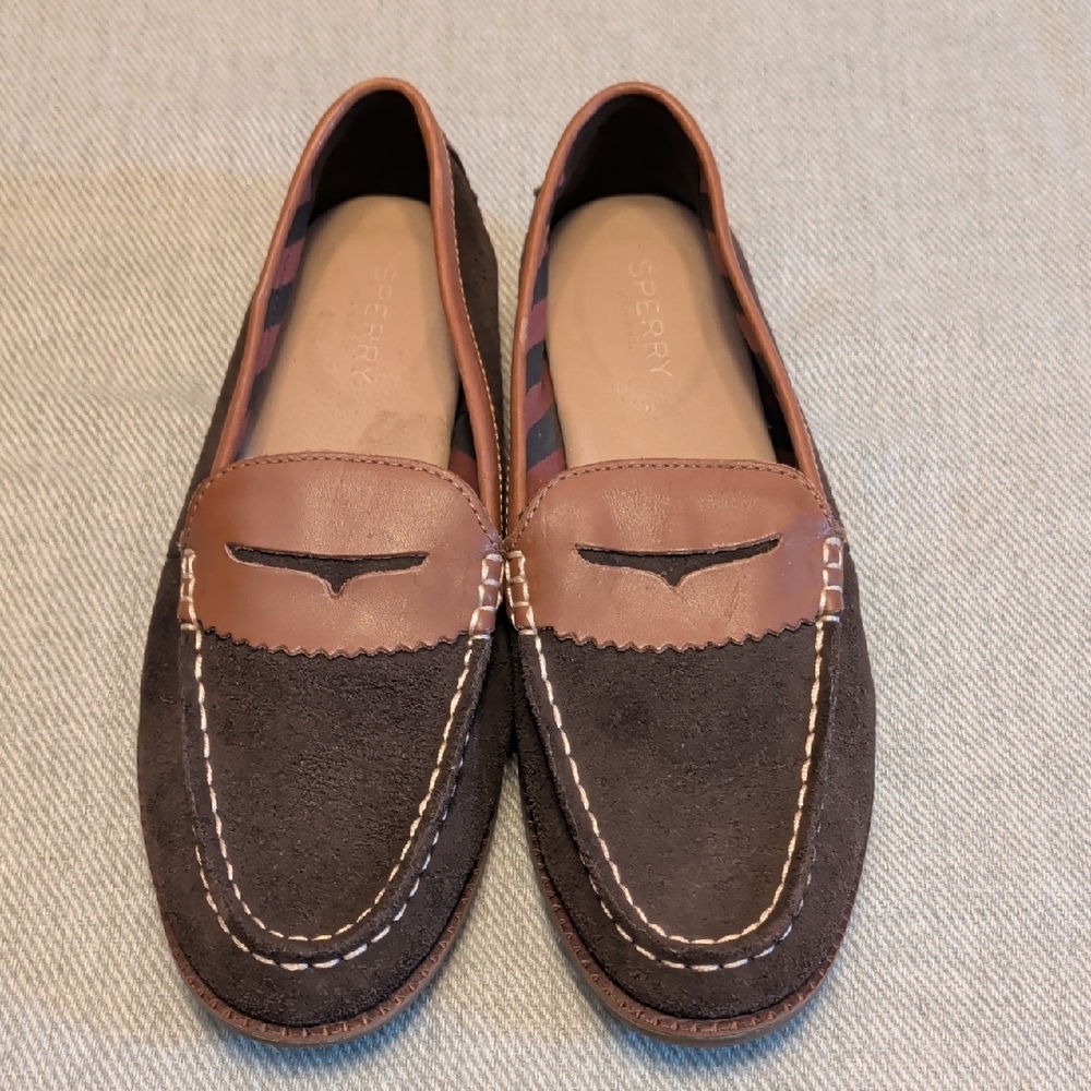Sperry Women's Two-Tone Brown/Tan Penny Loafers